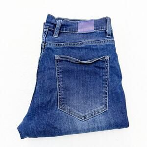 Mugsy Kinzies FLZ4NKZ Straight Leg Dark Wash Denim Jeans Zip Fly 32 x 30